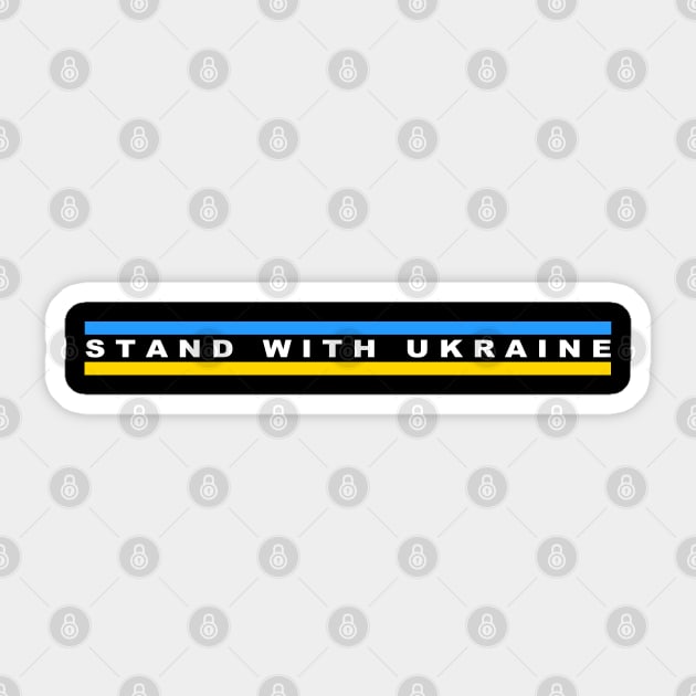 Stand With Ukraine Sticker by Vladimir Zevenckih